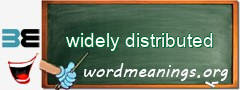 WordMeaning blackboard for widely distributed